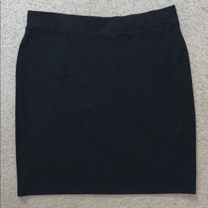 J. Jill Dark Gray Polyester Skirt